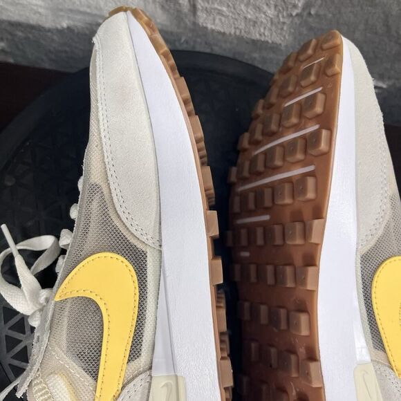 Nike Waffle One Womens Sz 8.5 Shoes Sail/Topaz Gold-Coconut Milk DC2533–105 Shoe - Picture 9 of 11